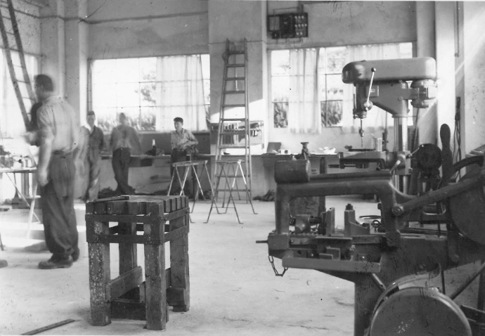 L'officina Giugni negli anni '50