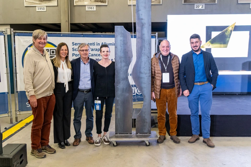 Direzione Giugni SA, Silvano Giugni, Angelo Margiasso,,  Elena Zaccaro capodicastero Sicurezza, Lucia Ferri - esperta di PR e Comunicazione, organizzatrice dell'Evento del Centenario Giugni SA