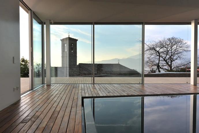 Referenza Sky-Frame - Villa privata in Ticino - Giugni SA Metalcostruzioni